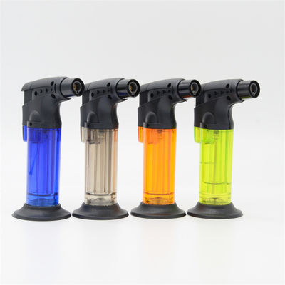 Jet Flame Gaz Cuisine Butane Briquet Bougie Feu de Camp Rechargeable Coupe-Vent Briquet