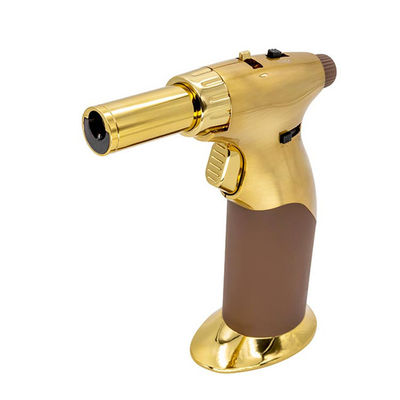 Sushi Creme Loquet de sécurité Réglable Jet Cuisine Butane Torche Briquet Poignée Ergonomique