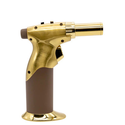 Briquet torche butane en forme de pistolet en alliage de zinc